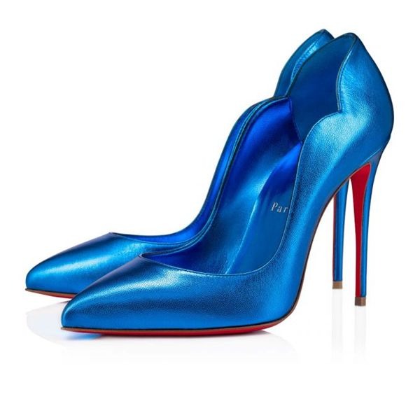 Christian Louboutin Escarpins Hot Chick Cuir 100 mm Alize/lin Alize Chaussures