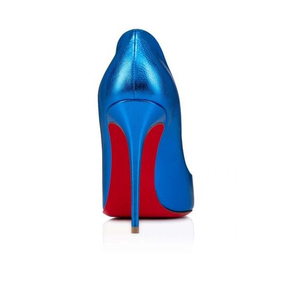 Christian Louboutin Escarpins Hot Chick Cuir 100 mm Alize/lin Alize Chaussures – Image 2