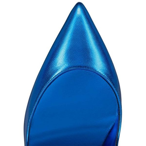 Christian Louboutin Escarpins Hot Chick Cuir 100 mm Alize/lin Alize Chaussures – Image 3