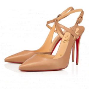 Christian Louboutin Escarpins Jenlove 100 mm Nude Kid