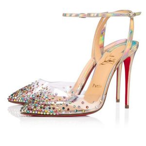 Christian Louboutin Escarpins Spikaqueen 100 mm Mix California/ab PVC