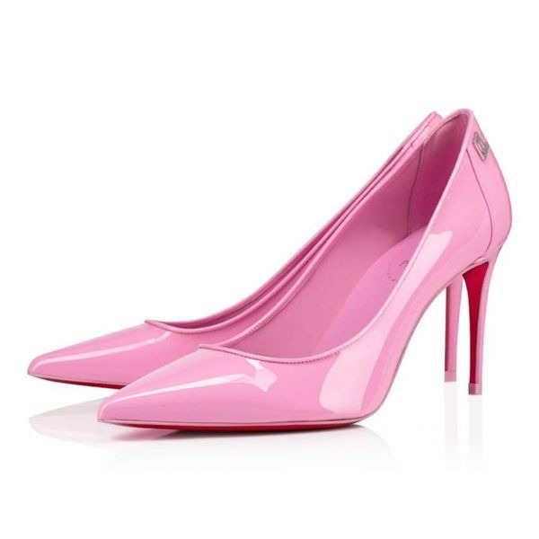 Christian Louboutin Escarpins Sporty Kate Verni Veau 85 mm Confettis/lin Confettis Chaussures