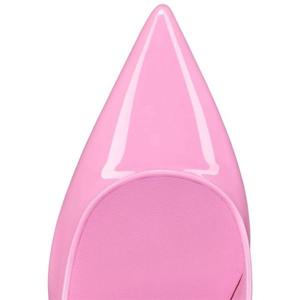 Christian Louboutin Escarpins Sporty Kate Verni Veau 85 mm Confettis/lin Confettis Chaussures – Image 3
