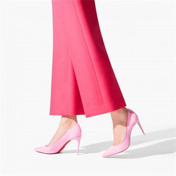 Christian Louboutin Escarpins Sporty Kate Verni Veau 85 mm Confettis/lin Confettis Chaussures – Image 5