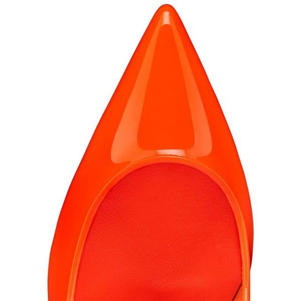 Christian Louboutin Escarpins Sporty Kate Verni Veau 85 mm Sunrise/lin Sunrise Chaussures – Image 3
