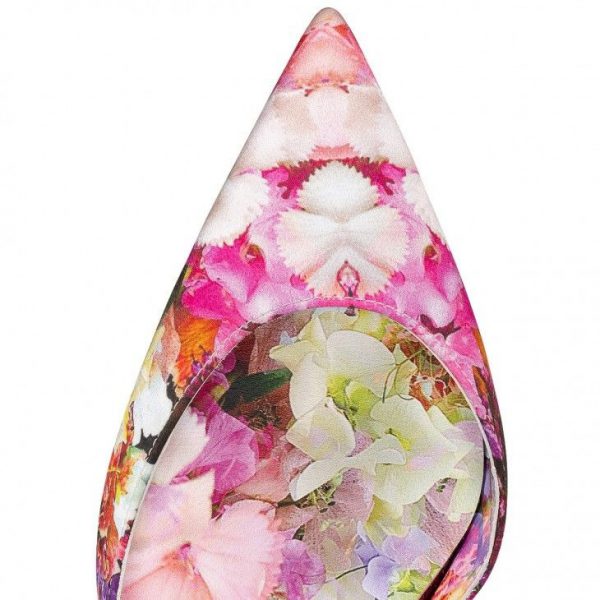 Christian Louboutin Iriza escarpins 100 mm en satin crêpe imprimé fleuri multicolore – Image 4