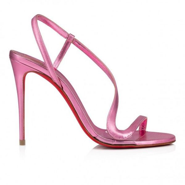 Christian Louboutin Rosalie 100 Mm Sandales en Cuir Iridescent Glam – Image 2