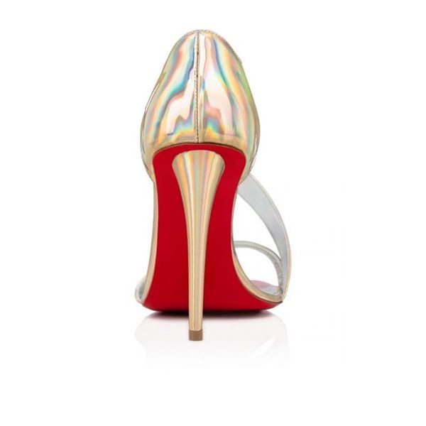 Christian Louboutin Sandal Astridal 100 mm Ab/lin Laser Ab Patent – Image 4