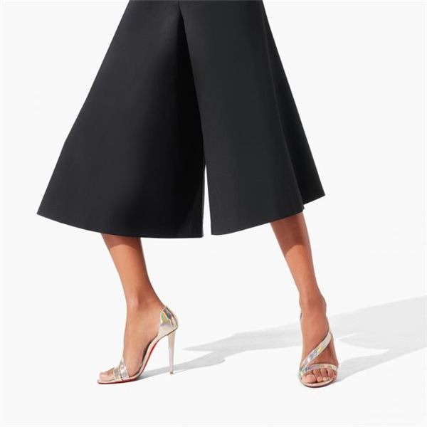 Christian Louboutin Sandal Astridal 100 mm Ab/lin Laser Ab Patent – Image 5