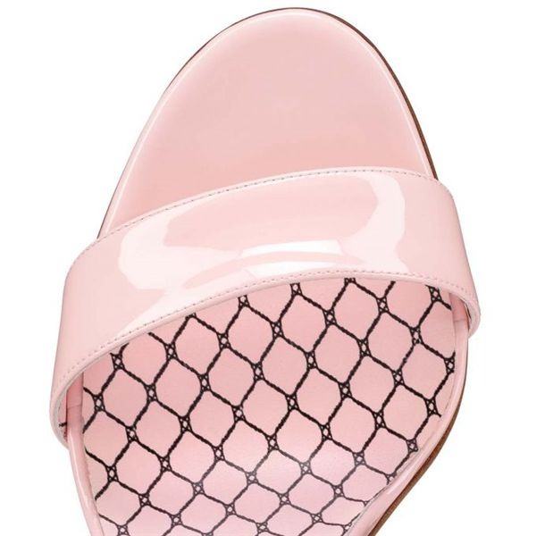 Sandale Christian Louboutin Fetish 100 mm Vers Multicolore/lin Verni Poupee – Image 3