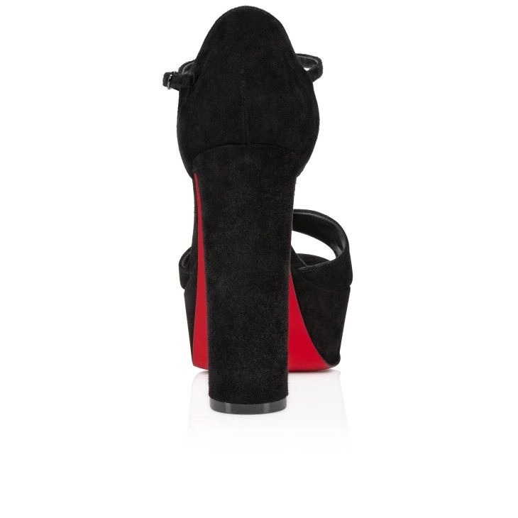 Christian Louboutin Sandaloo 130 mm sandales veau velours noir – Image 3