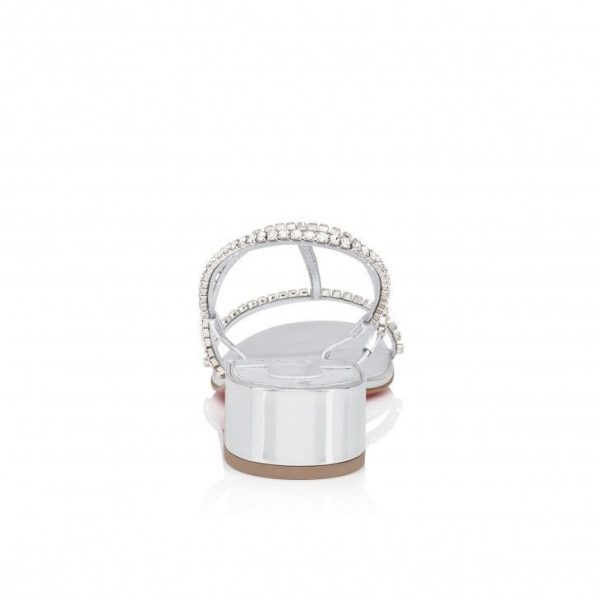 Christian Louboutin Simple Queenie Sandal 25 Mm Sandales Argenté – Image 3