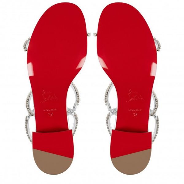 Christian Louboutin Simple Queenie Sandal 25 Mm Sandales Argenté – Image 5