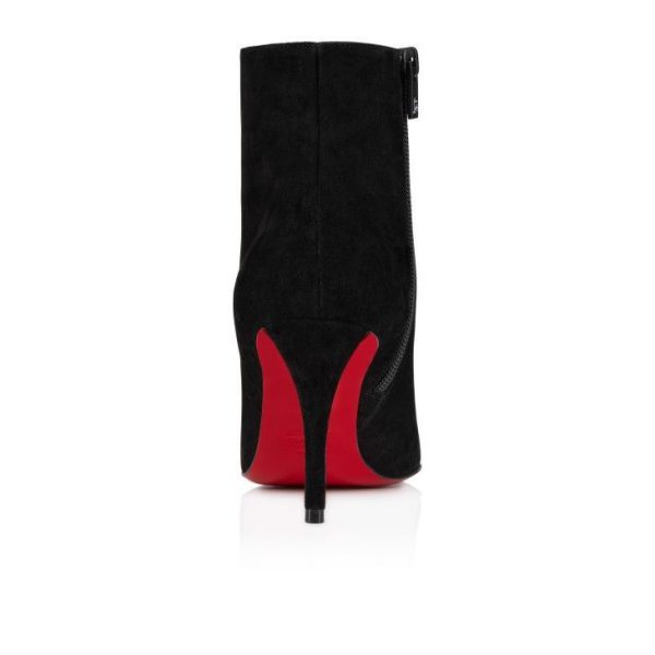 Christian Louboutin So Apostropha Booty 80mm Bottines Basses Veau Velours Noir – Image 3