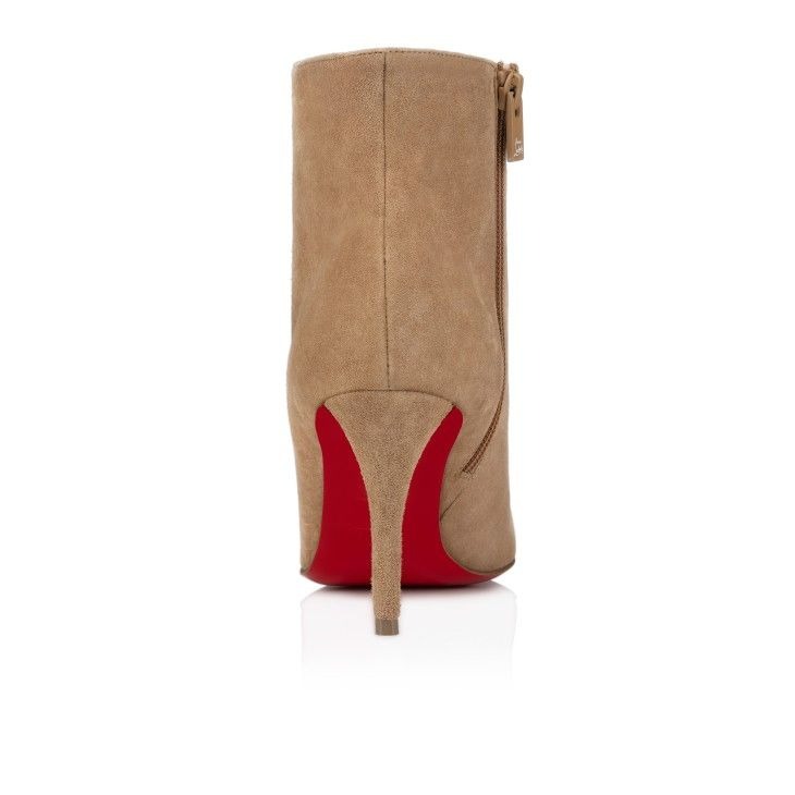 Christian Louboutin So Apostropha Booty 80mm Bottines Basses Veau Velours Lionne – Image 3