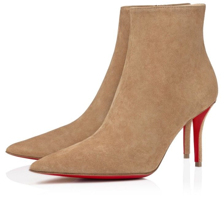 Christian Louboutin So Apostropha Booty 80mm Bottines Basses Veau Velours Lionne
