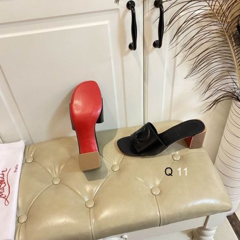 Christian Louboutin So CL Mule 55 mm Mules Cuir Nappa Noir – Image 2