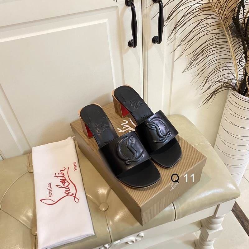 Christian Louboutin So CL Mule 55 mm Mules Cuir Nappa Noir