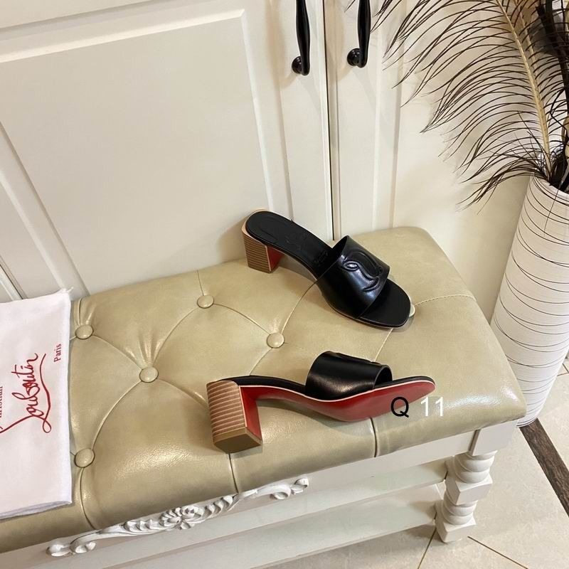 Christian Louboutin So CL Mule 55 mm Mules Cuir Nappa Noir – Image 3