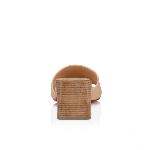 Mules Christian Louboutin So CL Mule 55 mm en cuir de veau lait – Image 3