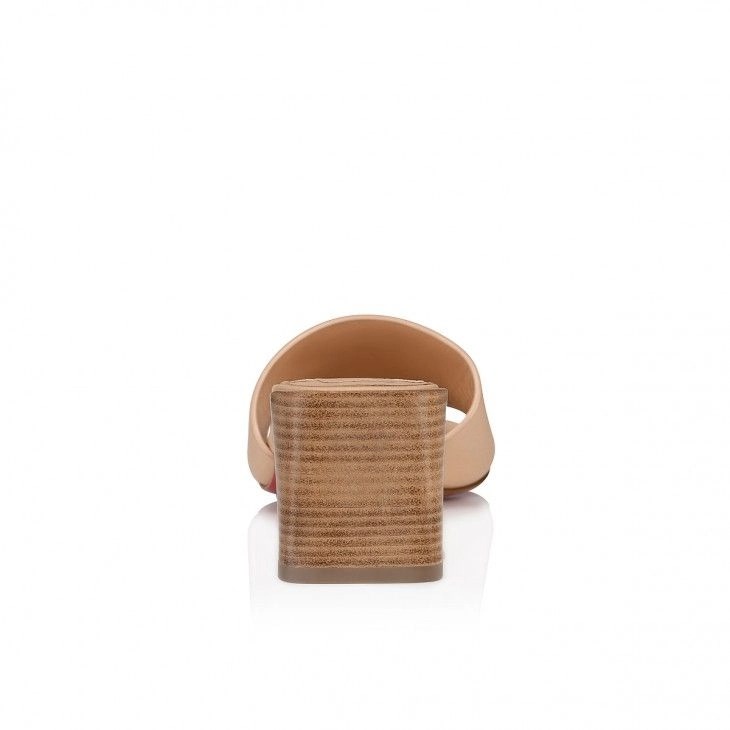 Mules Christian Louboutin So CL Mule 55 mm en cuir de veau lait – Image 3