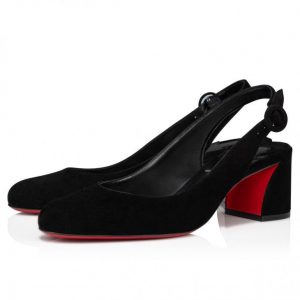 Christian Louboutin So Jane Sling escarpins 55 mm en veau velours noir
