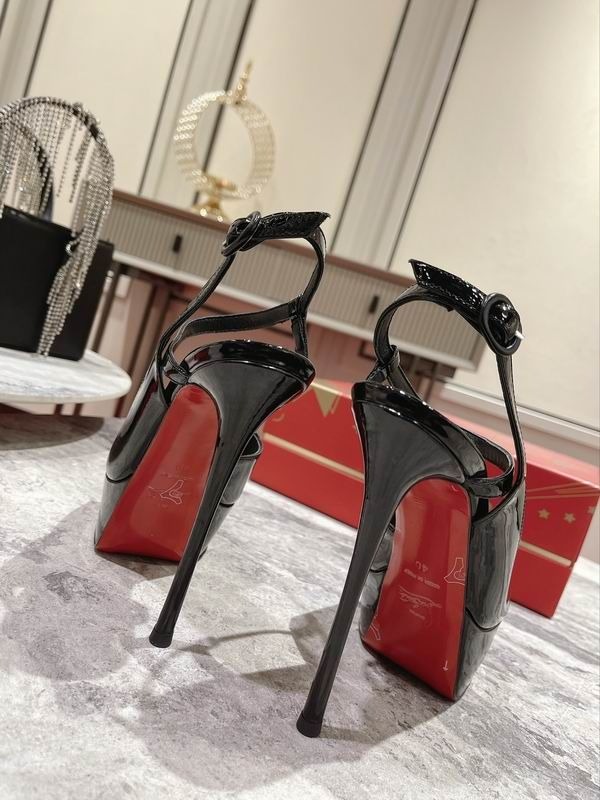 Christian Louboutin So Jenlove Alta plateformes 150 mm cuir verni noir – Image 3