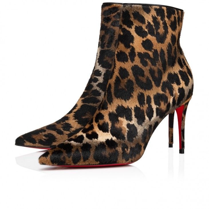 Christian Louboutin So Kate Booty 85 Mm Bottines Basses en Cuir de Veau Marron