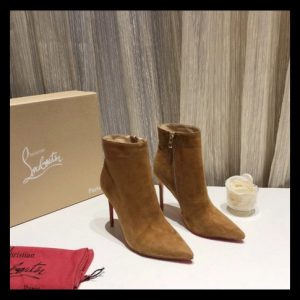 Christian Louboutin So Kate Booty Bottines 100mm Daim Marron