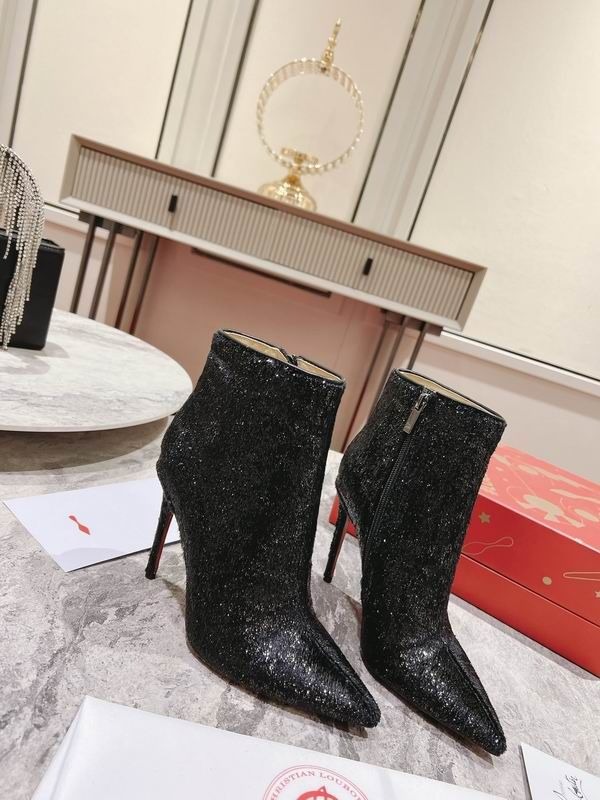 Christian Louboutin So Kate Booty Bottines 100mm Velours Papillon Noir