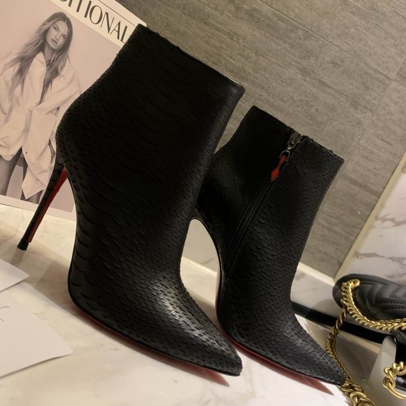 Christian Louboutin So Kate Booty Bottines 85mm Cuir Lizzy Noir