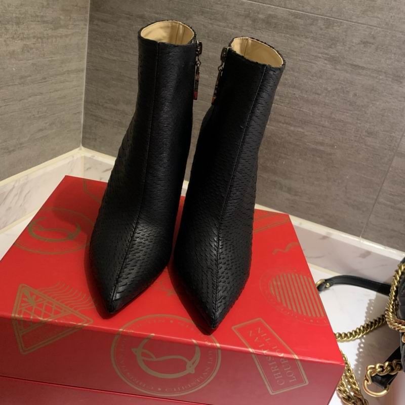 Christian Louboutin So Kate Booty Bottines 85mm Cuir Lizzy Noir – Image 3