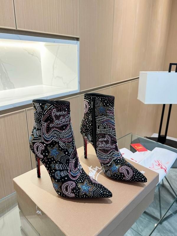 Christian Louboutin So Kate Starlight Bottines Semelle Rouge 100mm Strass Multicolore – Image 2