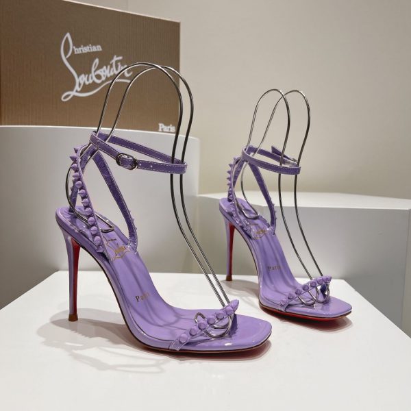 Christian Louboutin So Me 100mm Sandals Spikes Lilas