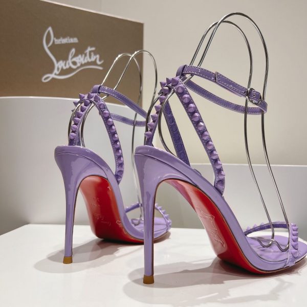 Christian Louboutin So Me 100mm Sandals Spikes Lilas – Image 4