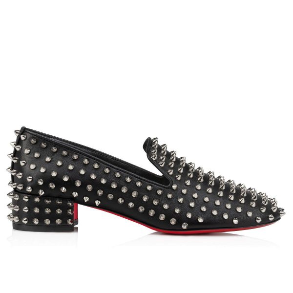 Christian Louboutin Mocassins Spikeasy 30 mm Femme en cuir nappa noir – Image 2