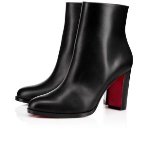 Christian Louboutin Spikita Booty Adox 85 mm Noir/noir Lucido Cuir