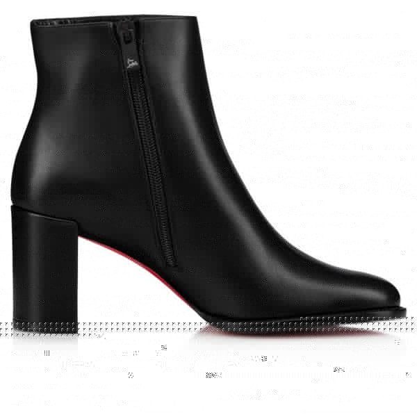 Christian Louboutin Spikita Booty Adoxa 70 mm Noir Veau Chaussures – Image 3