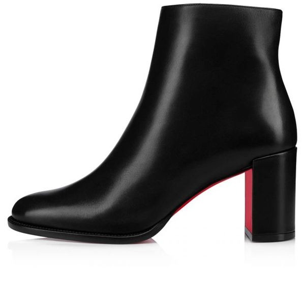 Christian Louboutin Spikita Booty Adoxa 70 mm Noir Veau Chaussures – Image 4