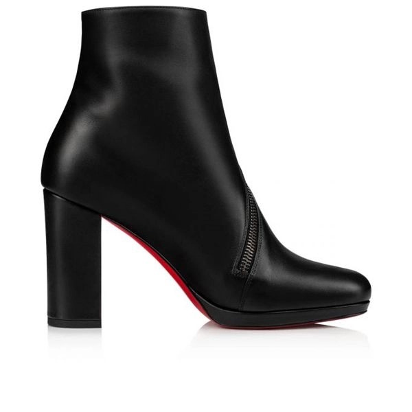 Christian Louboutin Spikita Booty Birgitta 100 mm Cuir de Veau Noir – Image 2