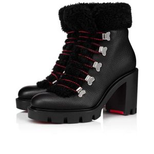 Christian Louboutin Spikita Booty Edelvizir 70 mm Noir Veau Chaussures