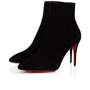 Christian Louboutin Spikita Booty Eloise 85 mm Chaussures en Daim Noir