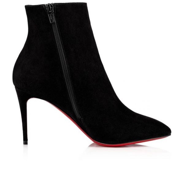 Christian Louboutin Spikita Booty Eloise 85 mm Chaussures en Daim Noir – Image 2