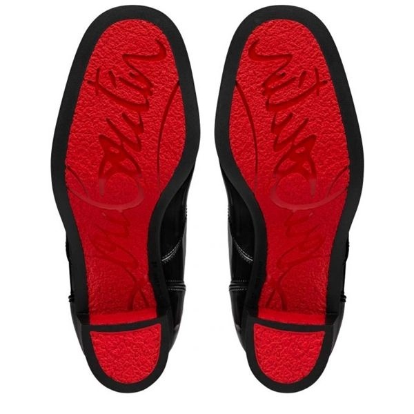 Christian Louboutin Spikita Booty Loubirain 70 mm Chaussures en PVC Noir – Image 4