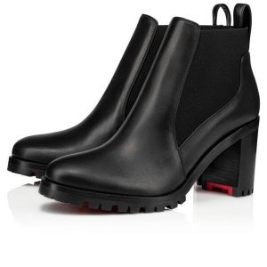 Christian Louboutin Spikita Booty Marchacroche 70mm Cuir Noir