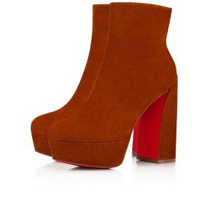 Christian Louboutin Spikita Booty Movide 130 mm Foxy Daim Veau Chaussures