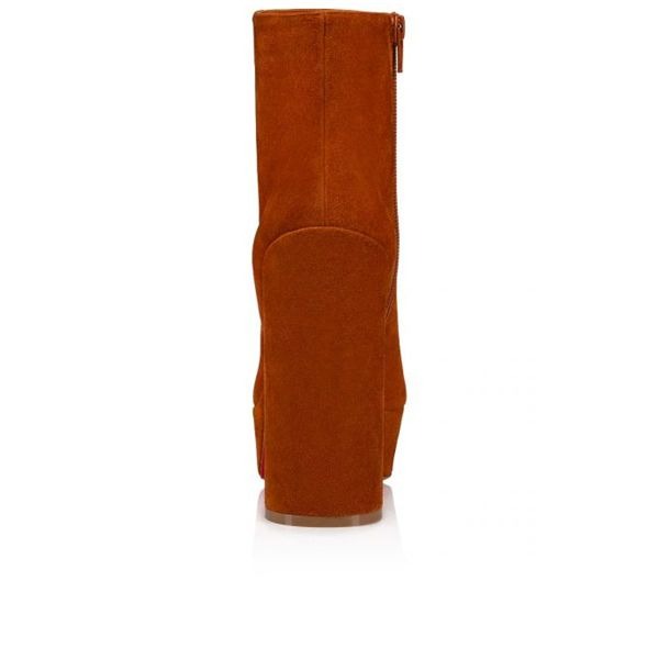 Christian Louboutin Spikita Booty Movide 130 mm Foxy Daim Veau Chaussures – Image 2
