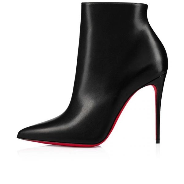 Christian Louboutin Spikita Booty So Kate 100 mm Cuir Noir – Image 4