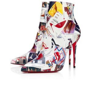 Christian Louboutin Spikita Booty So Kate 100 mm Multi/lin Multi Veau