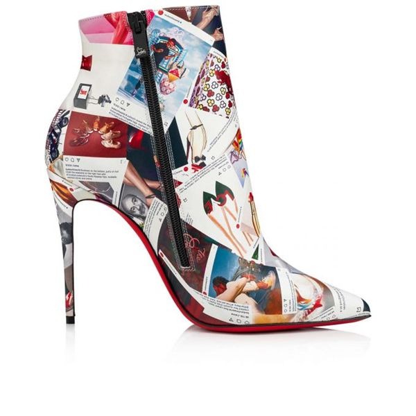 Christian Louboutin Spikita Booty So Kate 100 mm Multi/lin Multi Veau – Image 2